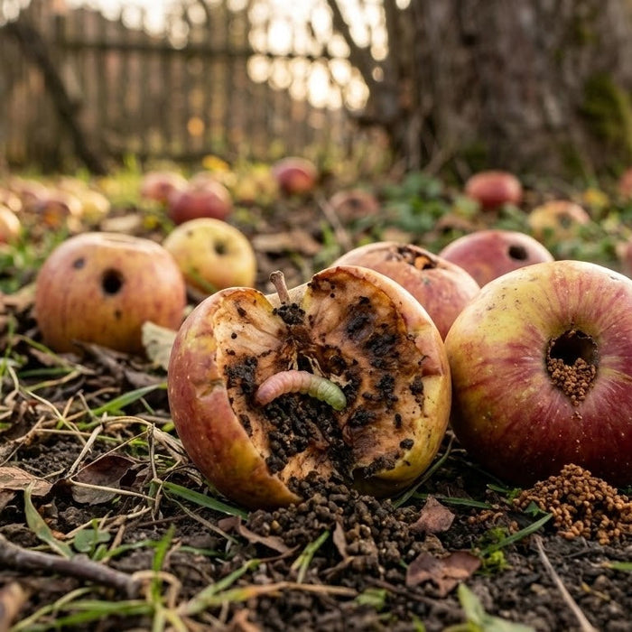 Fallobst bei Apfelwickler richtig entsorgen: Die besten Tipps