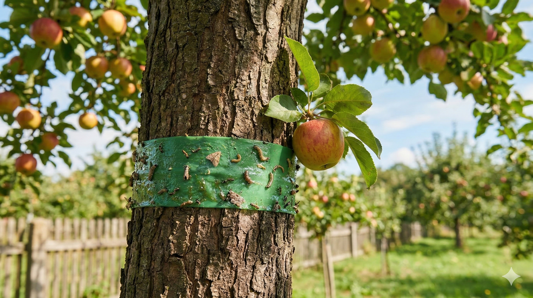 Klejenie pierścienia na jabłoń: Czy pomaga na ćmę kodową? - Odpowiedź