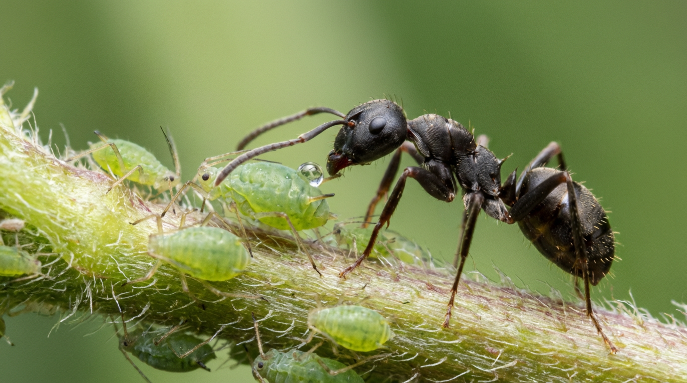 Dlaczego mrówki żywią się mszycami? Wyjaśniono fascynującą symbiozę