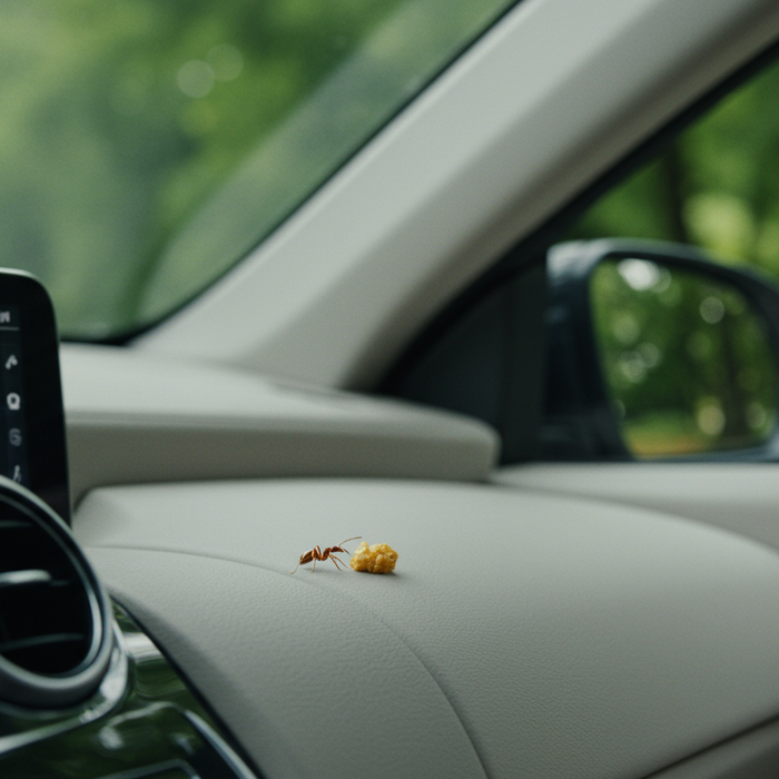 Mrówki w samochodzie: kontrola i zapobieganie