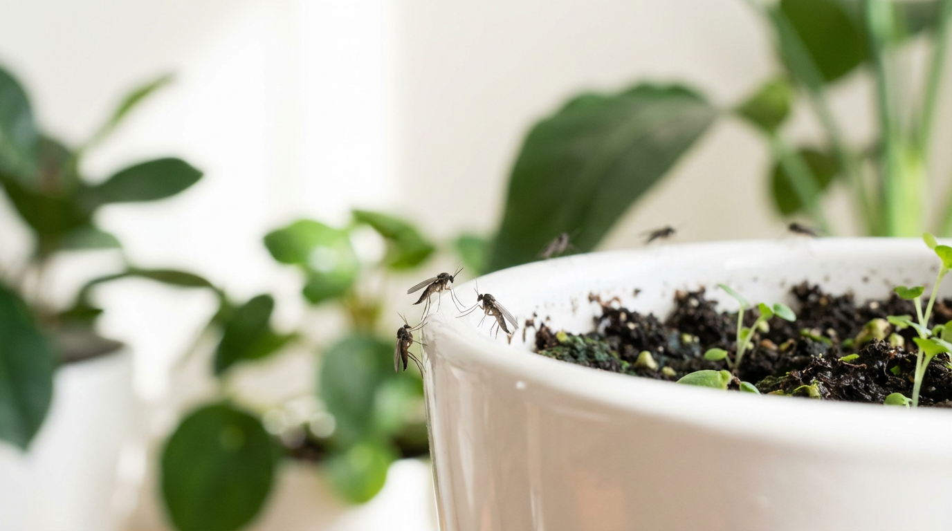 Pozbądź się komarów grzybowych - Co pomaga przeciwko komarom grzybowym