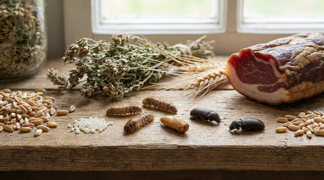 Cykl życiowy chrząszcza bekonowego: wszystkie etapy, od jaja do chrząszcza