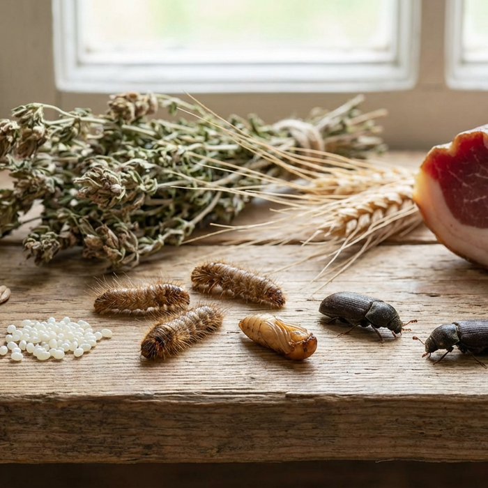 Lebenszyklus Speckkäfer: Alle Stadien von Ei bis Käfer