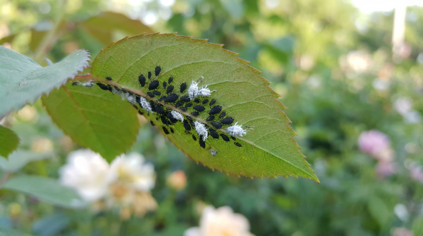 Czarne mszyce / białe mszyce: rozpoznaj różnice i walcz z nimi w sposób naturalny