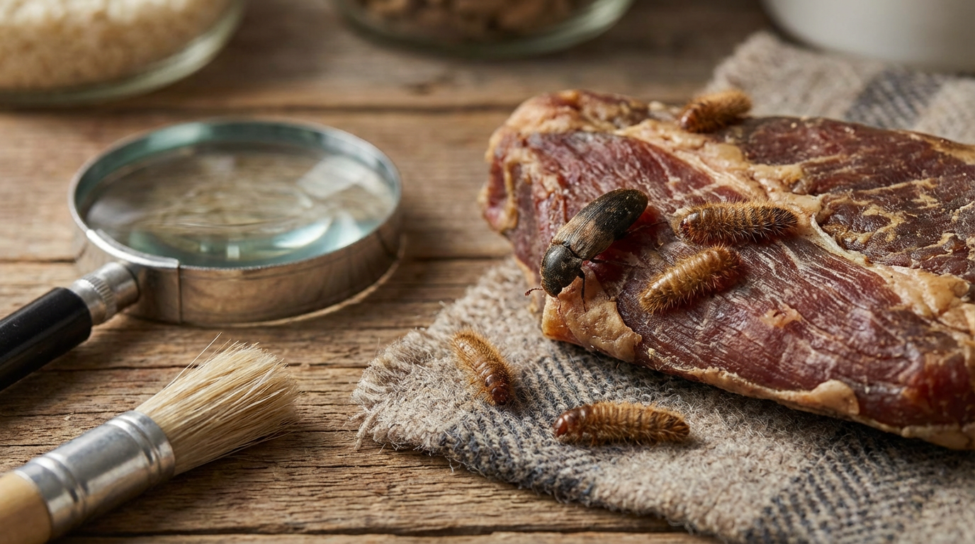 Wie sehen Speckkäfer aus? Merkmale, Larven und Erkennungstipps