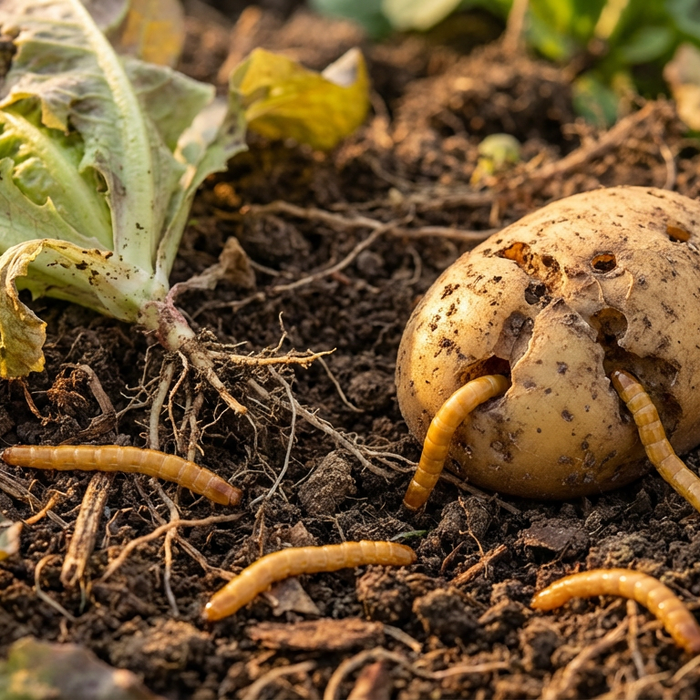 Obraz Wireworm: Niezawodnie rozpoznaj szkodnika i jego szkody