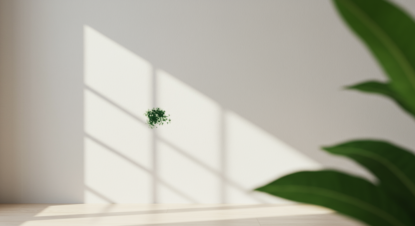 Zielona pleśń na ścianie: wykrywanie i usuwanie