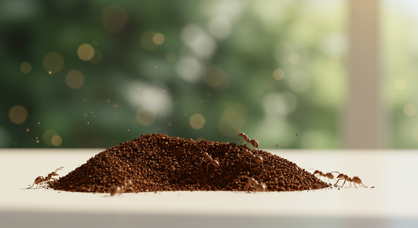 Fusy z kawy przeciwko mrówkom: prawidłowo stosuj domowe środki