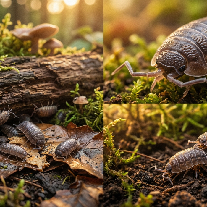 Profil Woodlice: anatomia, styl życia i korzyści