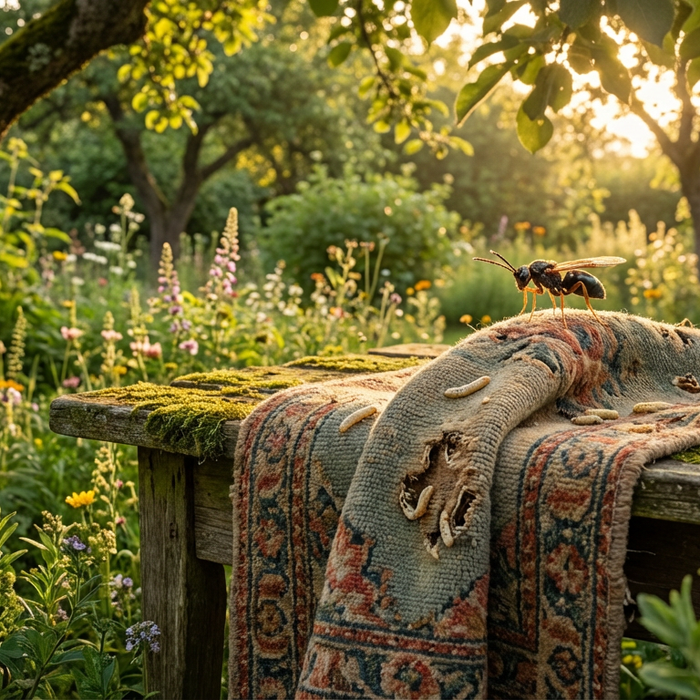 Schlupfwespen gegen Teppichmotten: Biologische Rettung für wertvolle Textilien
