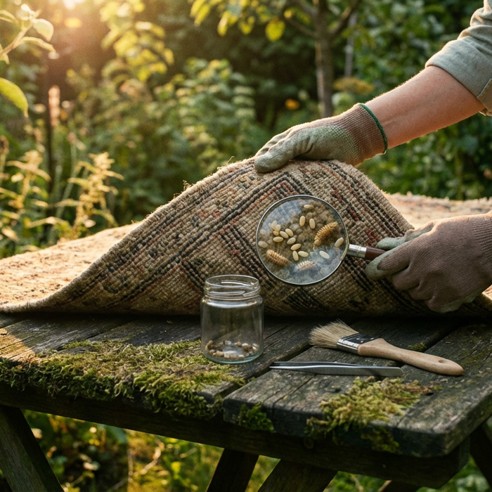 Rozpoznawanie i usuwanie jaj chrząszcza dywanowego: najlepszy przewodnik przeciwko larwom