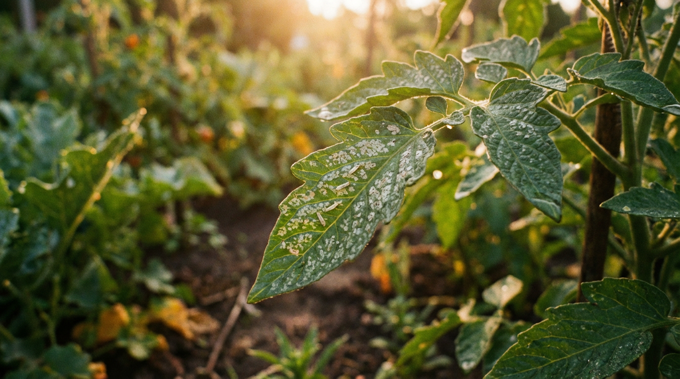 Wciornastki białe: Przyczyny białych larw i srebrzystych plam na liściach