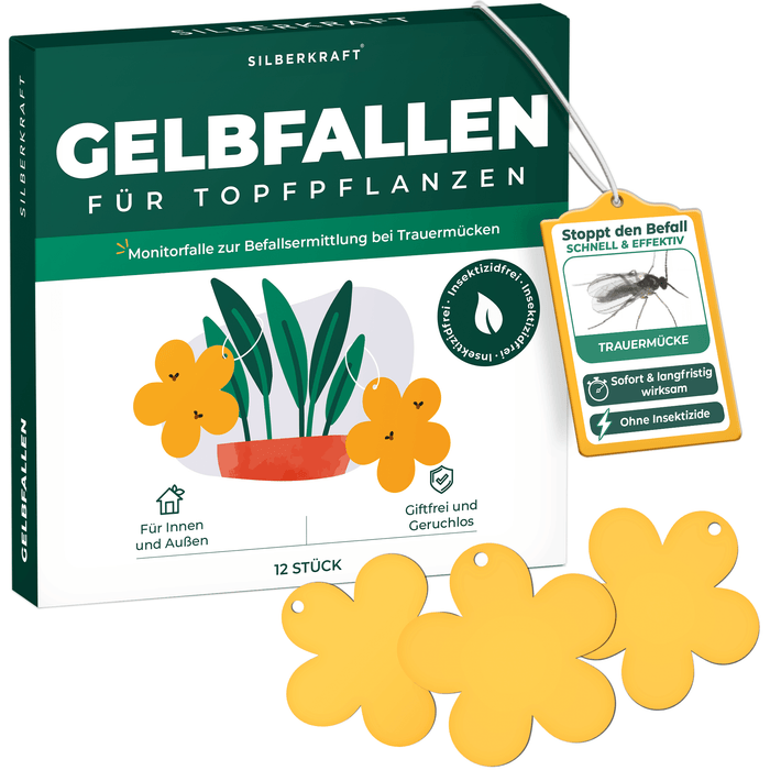 Żółta pułapka, żółte panele, żółte naklejki 12 sztuk przeciwko muszkom owocowym, komarom i wielu innym.