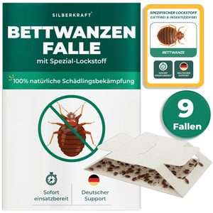 Bettwanzenfalle mit Spezial-Lockstoff - Silberkraft