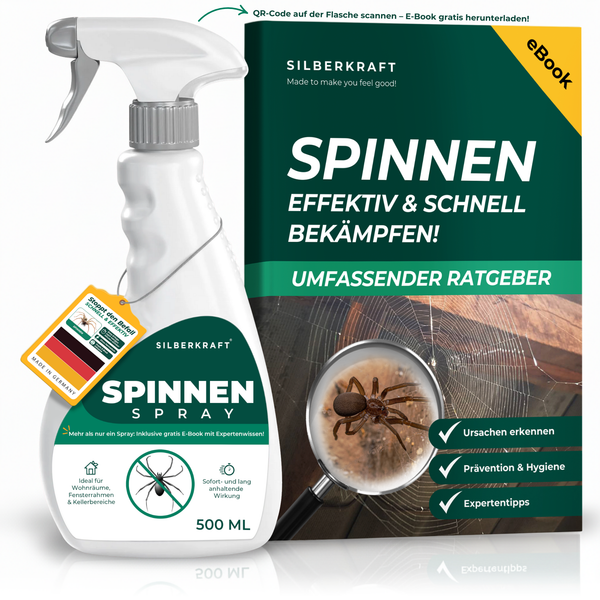 Spray pająkowy na pająki i owady - skuteczny spray odstraszający pająki do domu, piwnicy, balkonu i tarasu