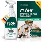 Spray na pchły dla zwierząt domowych - butelka produktu z kotem i psem, wskazanie szybkiego i skutecznego zwalczania pcheł