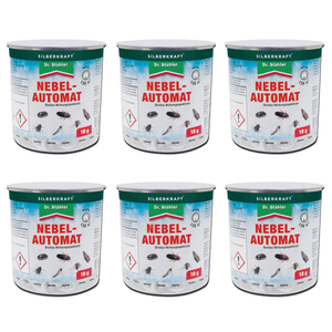 Silberkraft Nebelautomat 6x10g Insekten Fogger für großflächige Schädlingsbekämpfung mit Sofort- und Langzeitwirkung