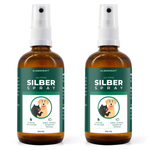 Kolloidales Silberspray 100 ml - Spray zur Wundheilung - Hautpflege bei Ungezieferbefall, Juckreiz, Infektionen, Entzündungen - für Hunde, Katzen, Nagetiere und andere Haustiere - Silberkraft