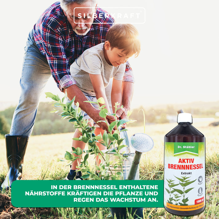 Aktiv Brennnessel Extrakt - Natürliche Pflanzenstärkung für gesundes Wachstum - Silberkraft