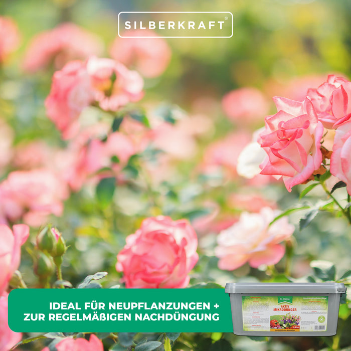 Aktiv Mikrodünger für gesunde Zier- und Nutzpflanzen - fest - Silberkraft