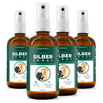 Kolloidales Silberspray 100 ml - Spray zur Wundheilung - Hautpflege bei Ungezieferbefall, Juckreiz, Infektionen, Entzündungen - für Hunde, Katzen, Nagetiere und andere Haustiere - Silberkraft