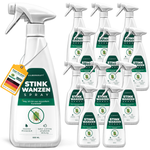 Wiele widoków butelki Silberkraft Stink Bug Spray, aby pokazać produkt z różnych perspektyw.