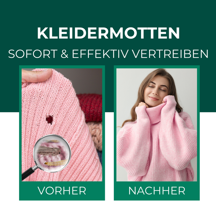 Mottenspray gegen Kleider- & Lebensmittelmotten - Silberkraft