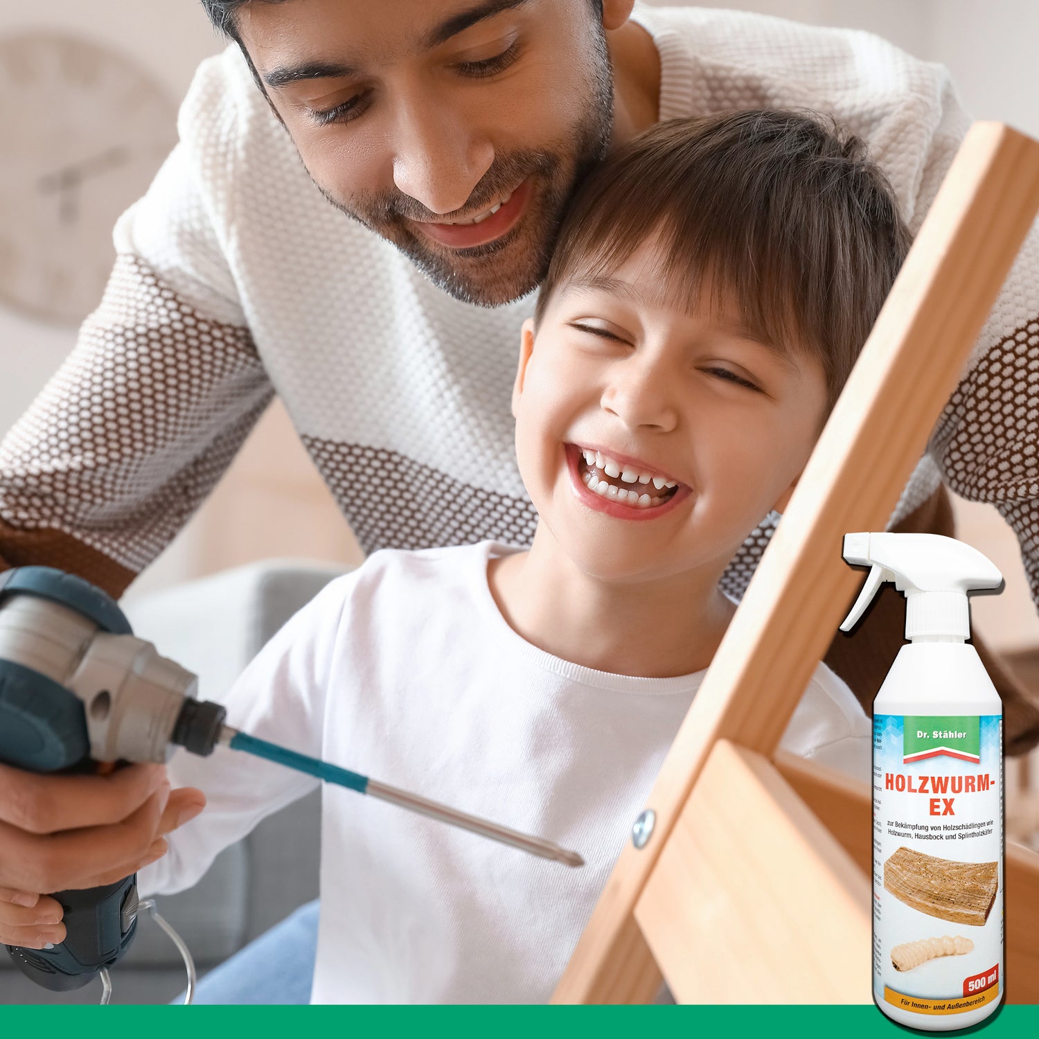 Effektives Holzwurm-Ex-Spray: Zuverlässiger Schutz vor Holzschädlingen wie dem Holzwurm, Hausbock und Splintholzkäfer