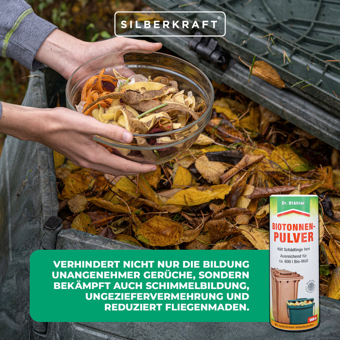 Organiczny proszek beczkowy przeciw nieprzyjemnym zapachom i szkodnikom - Silberkraft