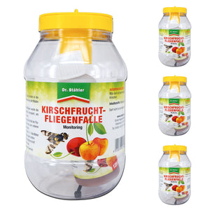 Effektive Kirschfruchtfliegenfalle: Wirksame Monitoring-Lösung für Obstbäume - Silberkraft
