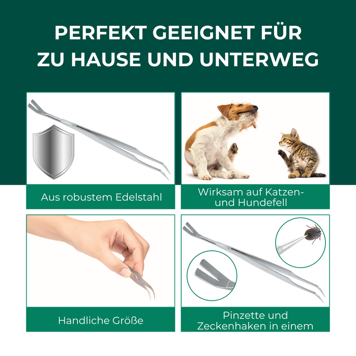 Zeckenfrei-Set - Dein Duo für Schutz & Entfernung - Silberkraft
