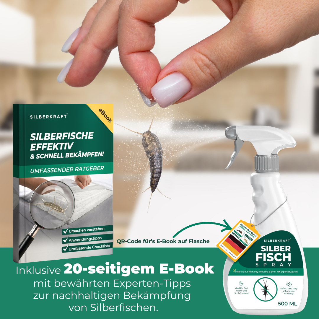 Silberfisch Spray 500ml inkl. E-Book - Silberkraft