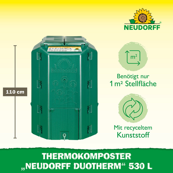 Neudorff Thermokomposter "Neudorff DuoTherm 530 l" - Silberkraft