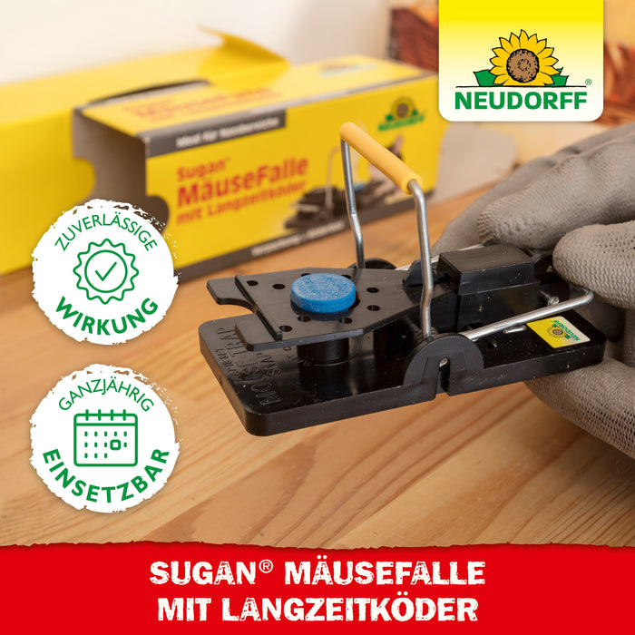 Pułapka na myszy Neudorff Sugan z przynętą długoterminową