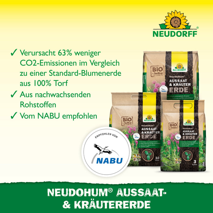 Neudorff NeudoHum Aussaat- und KräuterErde - Silberkraft