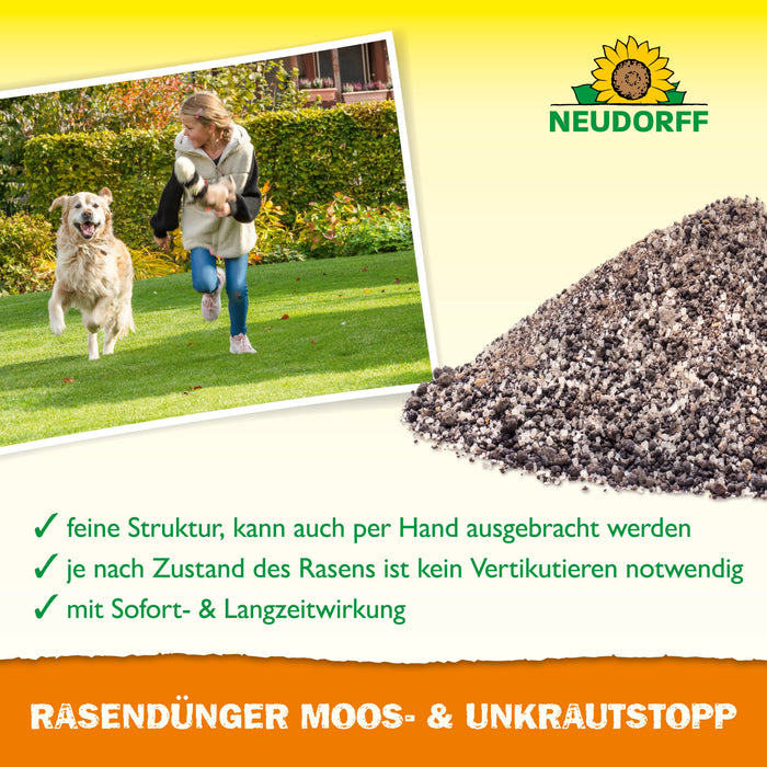 Neudorff RasenDünger Moos- & UnkrautStopp - Silberkraft