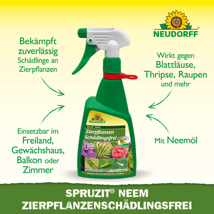 Neudorff Spruzit NEEM ZierpflanzenSchädlingsfrei - Silberkraft