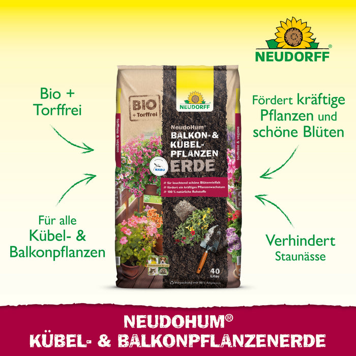 Neudorff NeudoHum Balkon- & KübelpflanzenErde - Silberkraft