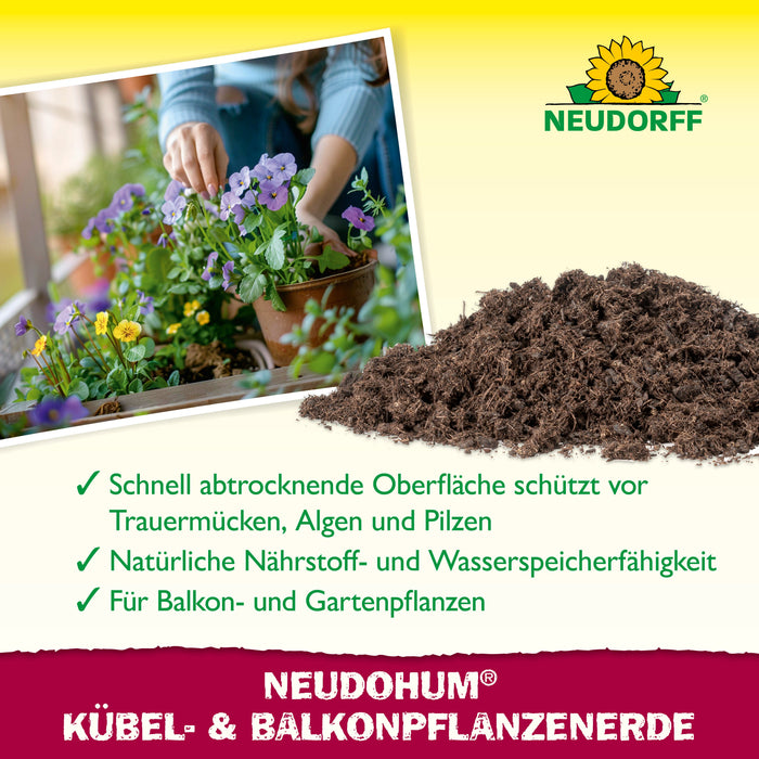 Neudorff NeudoHum Balkon- & KübelpflanzenErde - Silberkraft