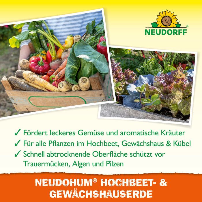 Neudorff NeudoHum Hochbeet-und GewächshausErde - Silberkraft