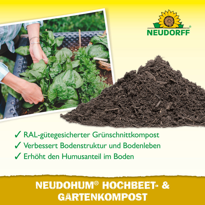 Neudorff NeudoHum Hochbeet- und GartenKompost - Silberkraft