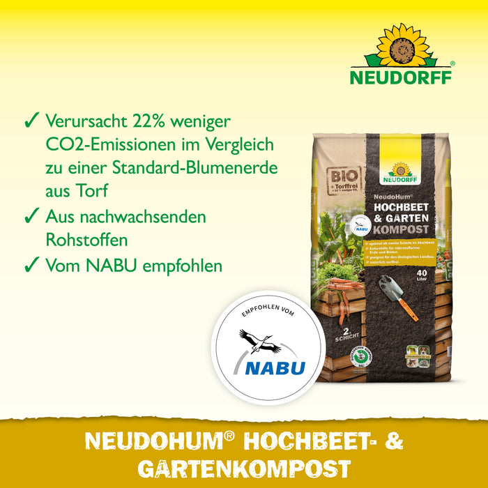 Neudorff NeudoHum Hochbeet- und GartenKompost - Silberkraft