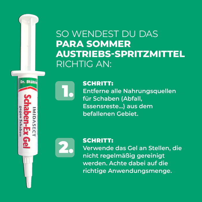 Effektives Schaben-Ex Gel gegen Schabenbefall | Kakerlaken Gel - Silberkraft