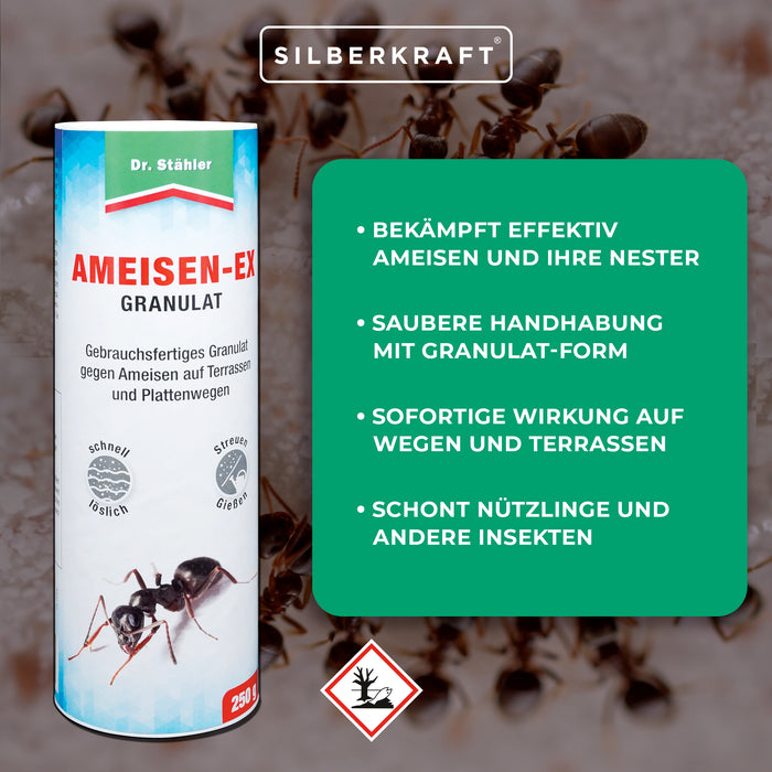 Bewährtes Ameisen-Ex Granulat für erfolgreiche Schädlingsabwehr - Silberkraft