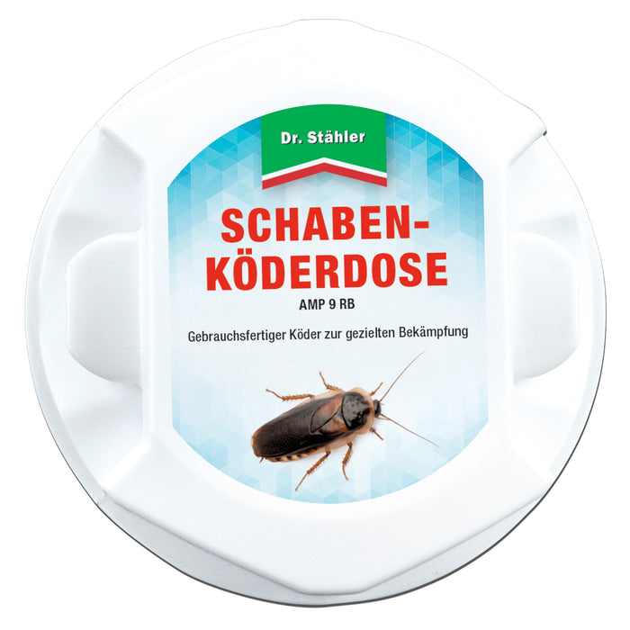 Schaben-Köderdose für Innenräume gegen die deutsche Schabe, gemeine Küchenschabe und Amerikanische Großschabe - Silberkraft