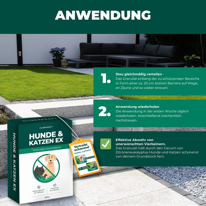 Hunde & Katzen Stopp Ex Granulat - Silberkraft