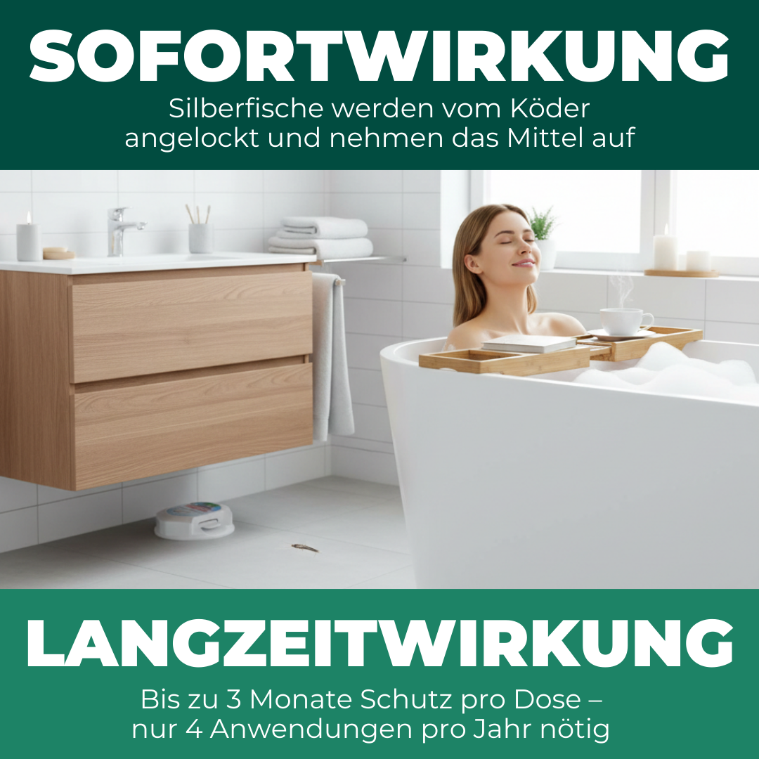 Silberfisch Köderdose: Silberfische & Papierfischchen bekämpfen in Bad, Küche & Keller