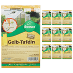 Silence Gelbtafeln: Effektive Lösung gegen weiße Fliegen, Trauermücken, Obst- und Essigfliegen - Silberkraft
