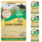 Silence Gelbtafeln: Effektive Lösung gegen weiße Fliegen, Trauermücken, Obst- und Essigfliegen - Silberkraft