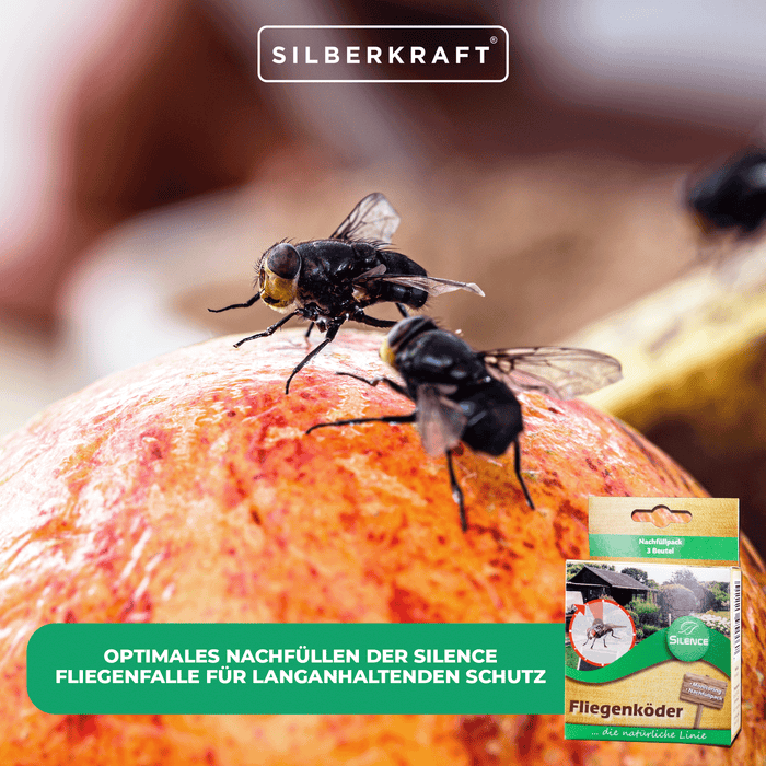 Silence Fliegenfalle Nachfüllpack: zur Wiederbestückung der Silence Fliegenfalle - Silberkraft